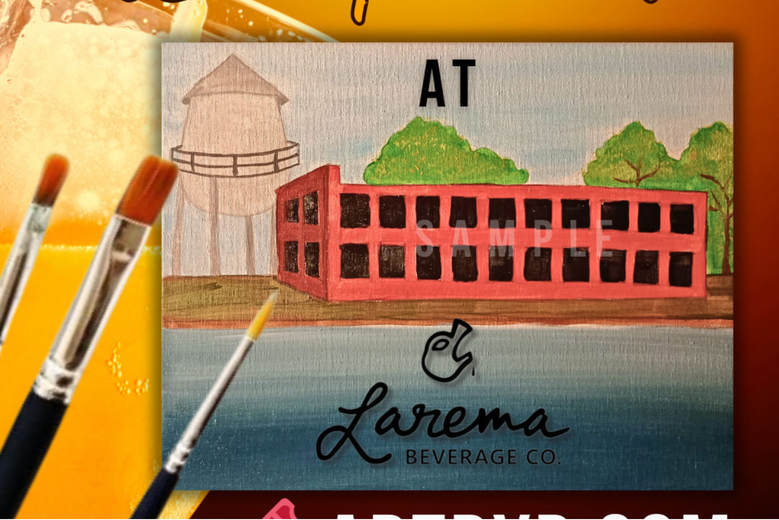 Sip & Paint Party at Larema Beverage